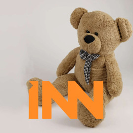 PLUSH TOY BEAR FIGURE 75cm RIBBON DETAIL FROM FACTORY WHOLESALE